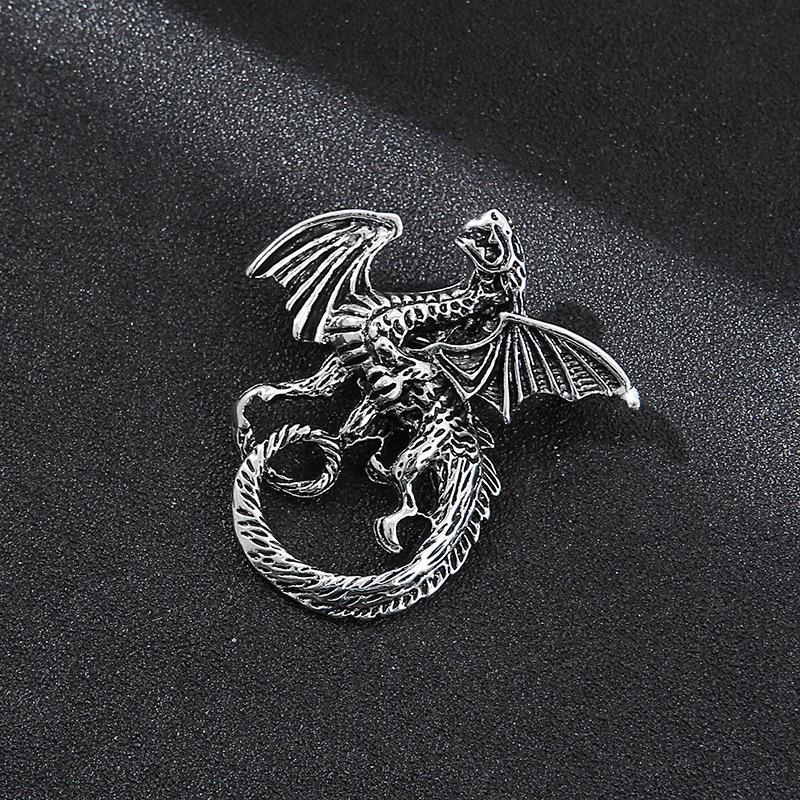 «Мужская роскошная брошь для костюма»: Дизайн головы льва, орла и оленя в короне"