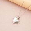 Stainless Steel Silver & Gold Women's Heart Photo Frame Locket Necklace