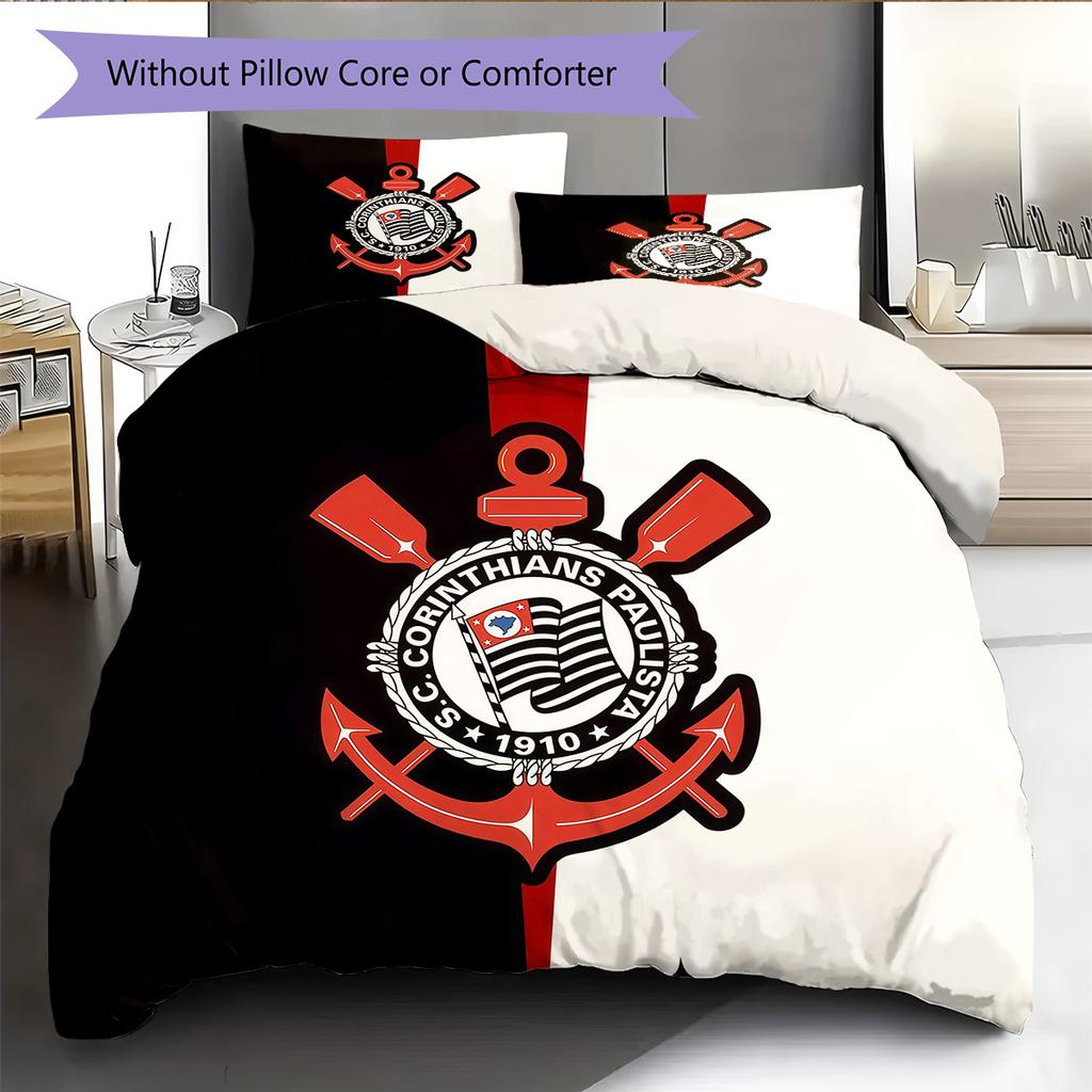 Corinthians2 Pattern Bedding Quilt Set Home Decoration Gift (1 * duvet cover + 2 * pillowcase without core)