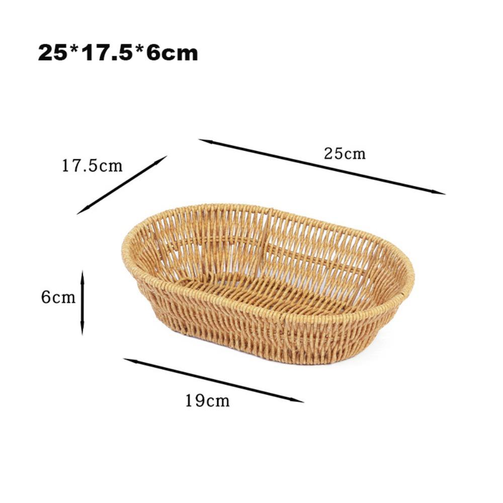 Multipurpose Imitation Rattan Fruit Plate  Wedding Candy Flower Storage