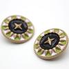 10pcs Luxurious Buttons 18mm Round Metal Shank Buttons Classic Beautiful Pattern Clothes Sewing Supplies