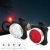 650 мА USB перезаряжаемый светодиодный велосипедный передний задний фонарь безопасности (Красно-белый комплект)