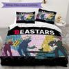 Beastars Pattern Bedding,Quilt Set Quilt Cover Pillowcase Home Birthday Gift (1*duvet cover+2*pillowcase,without core)XSJT0917048
