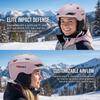 VMAXET MS-14 Lightweight Unisex Ski Helmet PC+EPS Winter Breathable Safety Ear Warmer 14 Air Vents for Skiing & Cycling