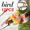 12 шт. мини-поддельные птицы искусственные перья пенопластовые голуби свадебный садовый декор орнамент