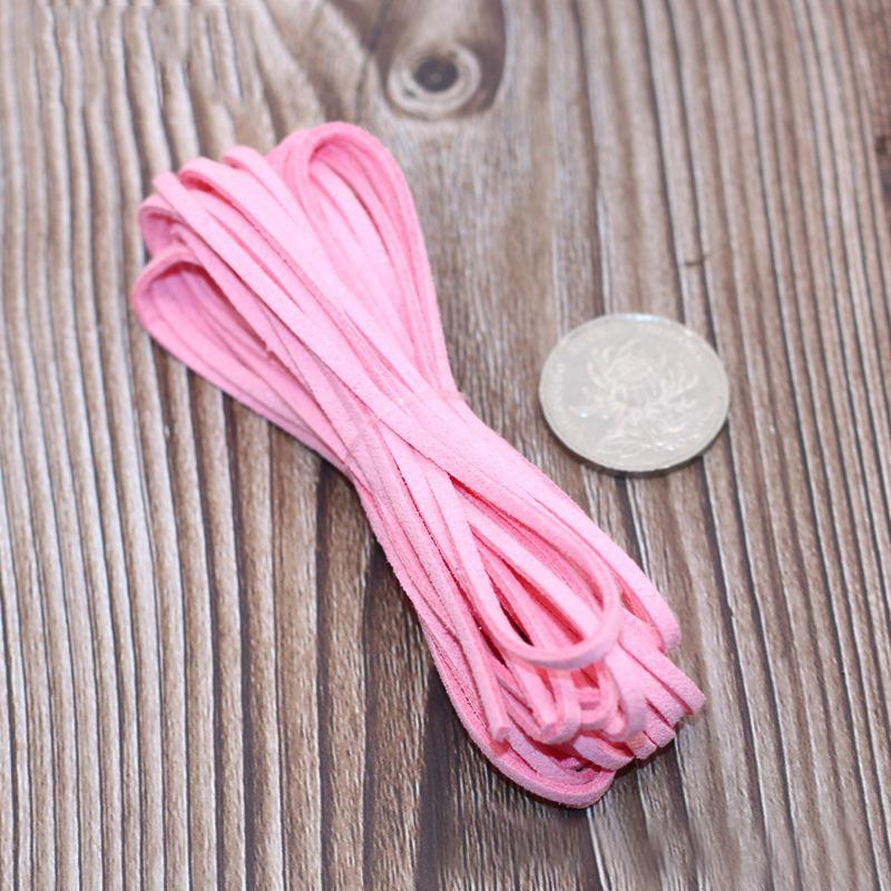 5M Длинный Кожаный Шнурок Плоский Искусственный Замшевый Шнур Нить DIY Браслет Фурнитура Веревка Шнур Изготовление Ювелирных Изделий Толщина 3мм Принадлежности