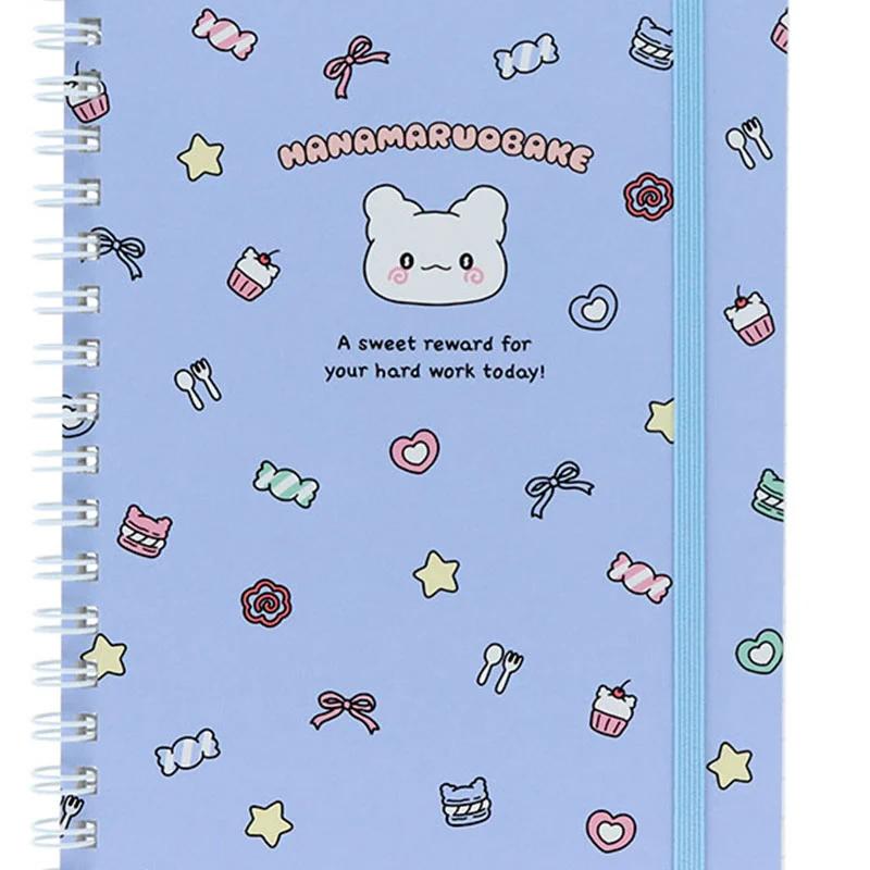 Sanrio HANAMARU OBAKE B6 Ring Notebook ( Pastel Sweets Pop Blue ) Japan NEW