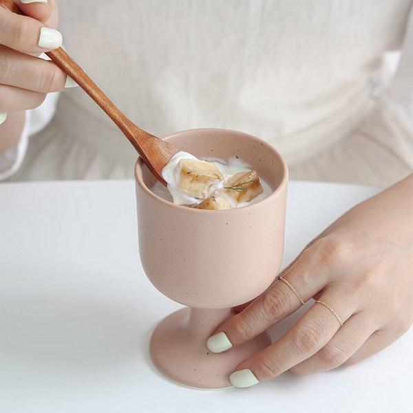 Nicot Wood Popo Teaspoon, 4 Pieces, Korean Popular Tableware