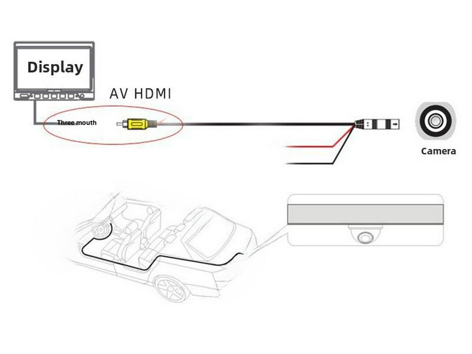 Камера заднего вида ночного видения Nissan Qashqai/X-Trail AHD720