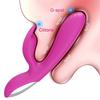 Вибратор-кролик для женщин Мощный стимулятор клитора и точки G Вагина Соски Клитор Массажер Дилдо Секс-игрушки Принадлежности для взрослых