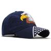 Foldable Adjustable Couple Eagle Embroidered Baseball Cap Sunscreen Visor Sun Hat UV Protection for Men Women Outdoor Daily
