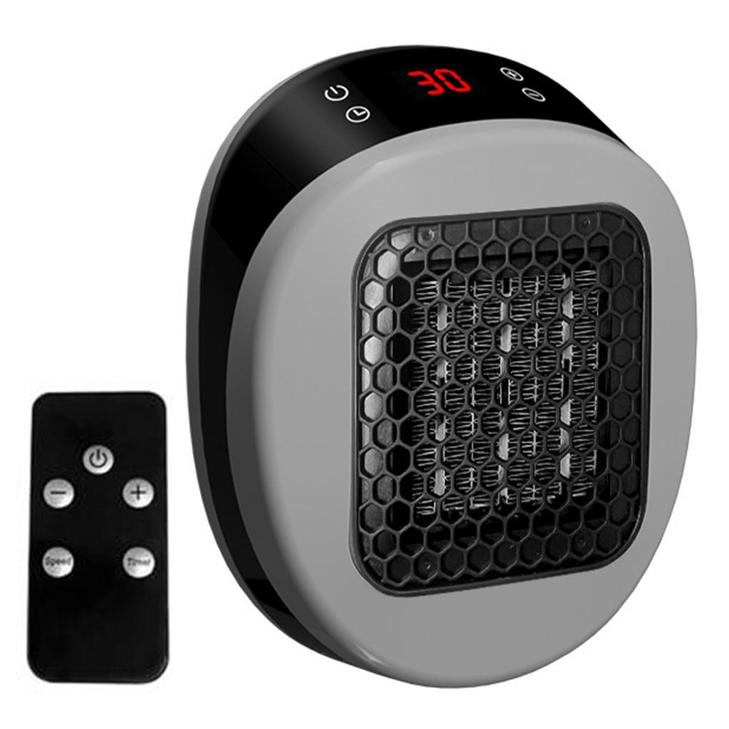 Настенный обогреватель 600 Вт Маленький электрический настенный обогреватель с пультом ДУ Таймер на 12 часов Портативный электрический обогреватель для ванной комнаты офиса спальни