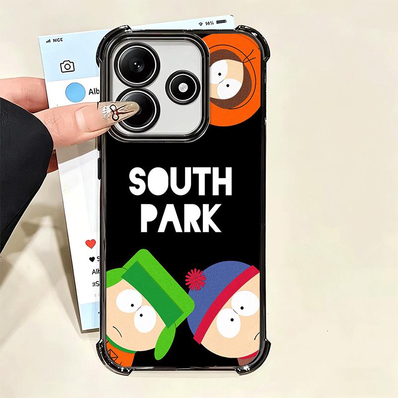 Мультяшный S-South P-Parkes Мягкий чехол для телефона для Xiaomi Poco X7 X8 Pro Max X6 X5 X3 F8 Ultra F7 M8 M7 M5S Redmi 15C 15A 15 14C 13C 1