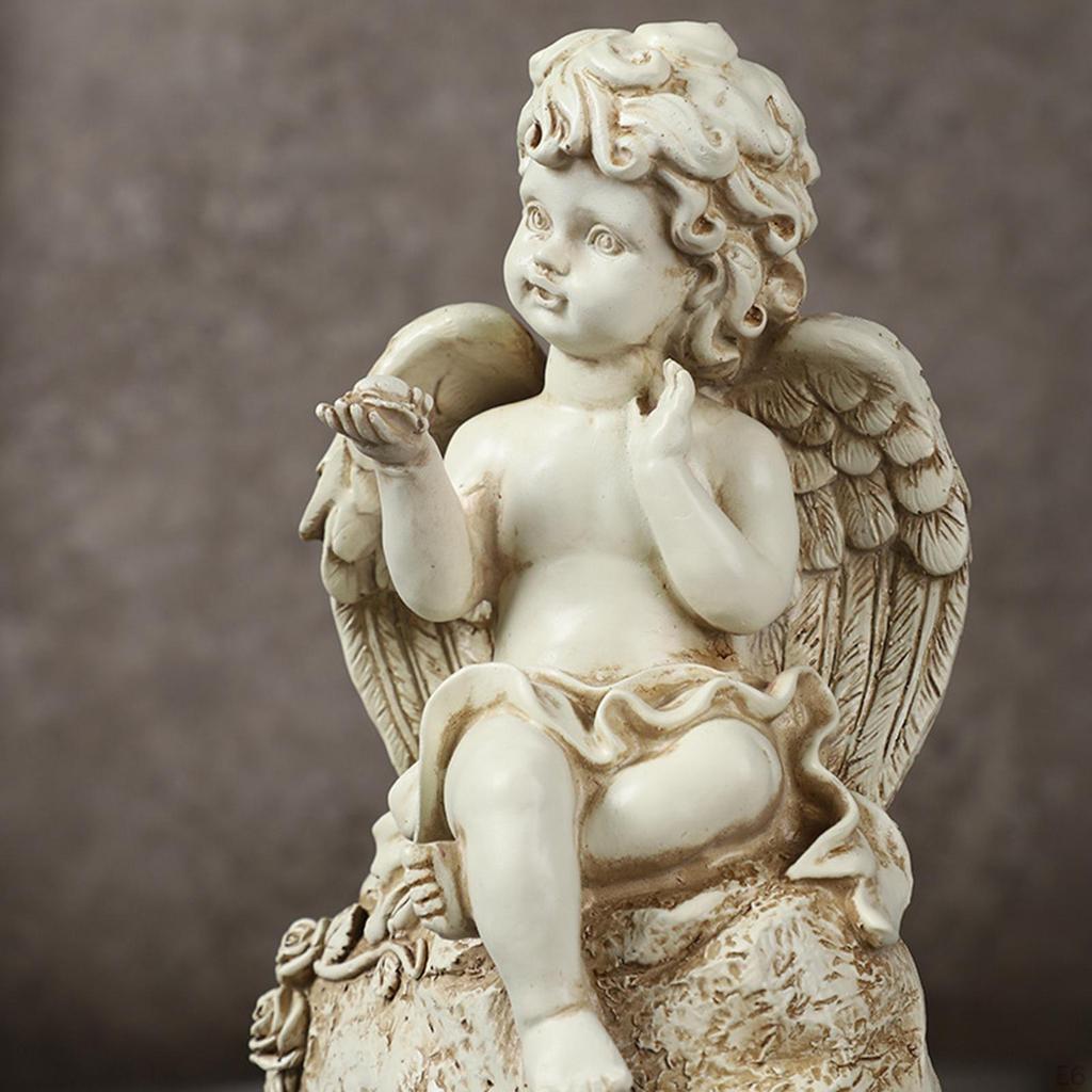 Статуя ангела, креативные фигурки, статуи ангелов, миниатюры, декор, сказочный сад