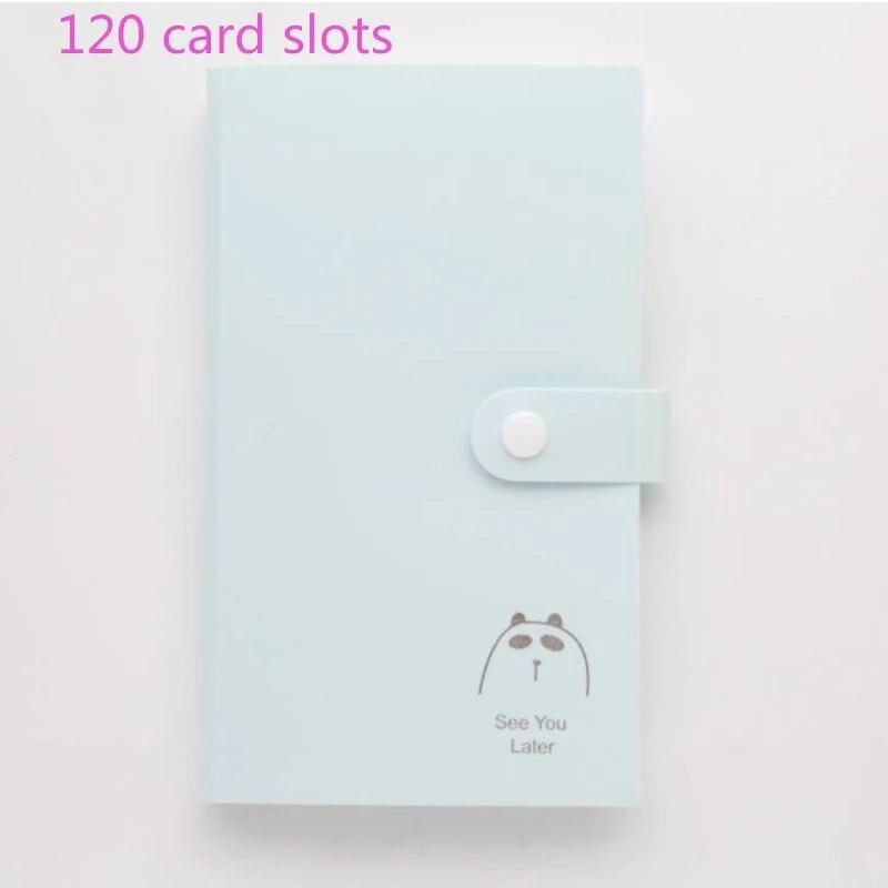 120/240 Pocket Name Card Book Home Picture Case Storage Photo Album Card Photocard Name Card ID Holder Home Accessories Dropship