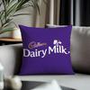 Fashion CCadburyful Cushion Cover Antidustmite Pillowcase Invisible Zipper Silky Short Plush Sofa Cushion Cover