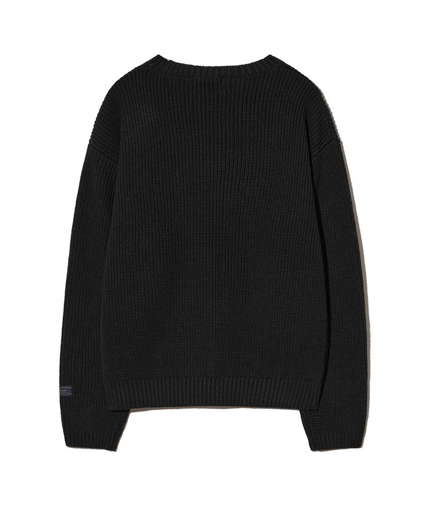 YALE Cozy Round Knit_Black