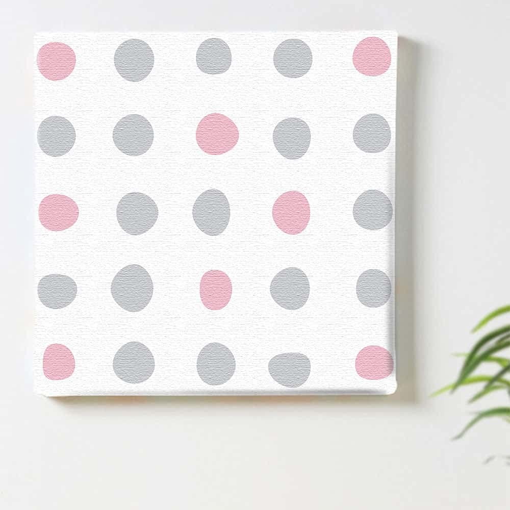 Lib Nordic Dot Art Тканевая панель 57x57см Сделано в Японии Современный Геометрический Пастельный Стильный Интерьер