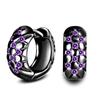 Sace Gems Classic Purple 3A Zircon Earrings for Women Wedding Party Gifts
