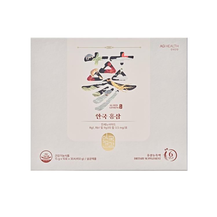Aghealth 6-летний красный женьшень ежедневная палочка 30 пакетиков (запас на 1 месяц)