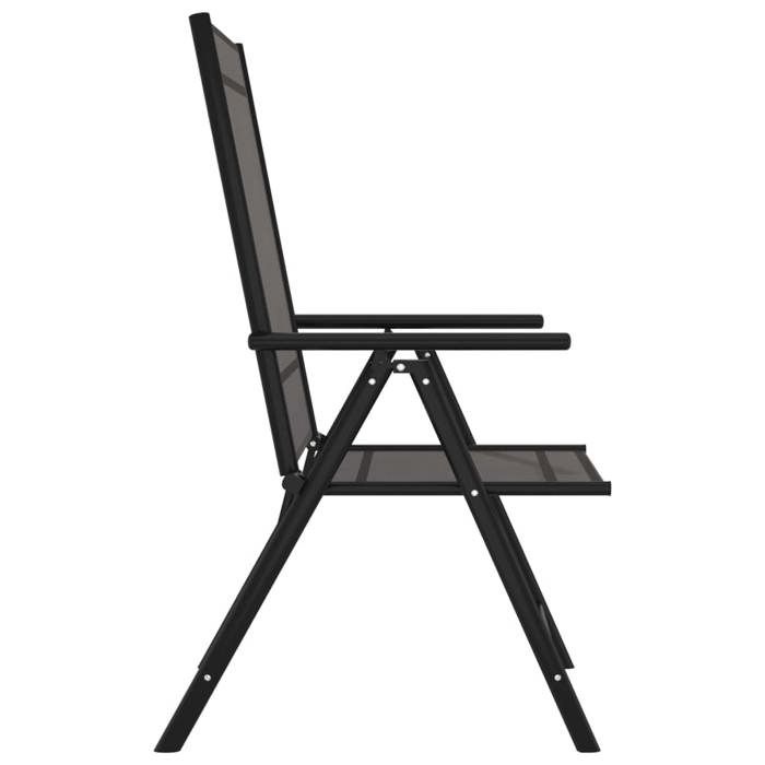 Maison Exclusive - Chaises de jardin pliables lot de 6 Textilène Noir
