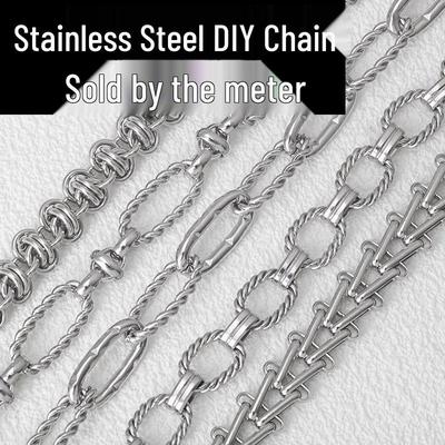 Цепь из нержавеющей стали для изготовления ожерелий, чокеров, браслетов и аксессуаров своими руками