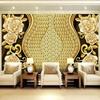 3d Stereo Diamond Flower Mural Jewelry Luxury Wallpaper Living Room Sofa Bedroom Backdrop Wall Mural Home Decor