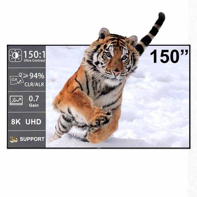 150-дюймовый WUPRO Cinema Gallery Evo CBSP Черный Лентикулярный Сверхконтрастный ALR CLR Экран с фиксированной рамой Для UST Проекторов