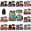 Bbq Ena Dream Pattern Printing Backpack Lunch Bag Pen Case Set For Student Gift