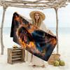 Ethereal Warrior Shadows Beach Towel Super Soft Microfiber Quickdry Fabric Comfortable Lightweight