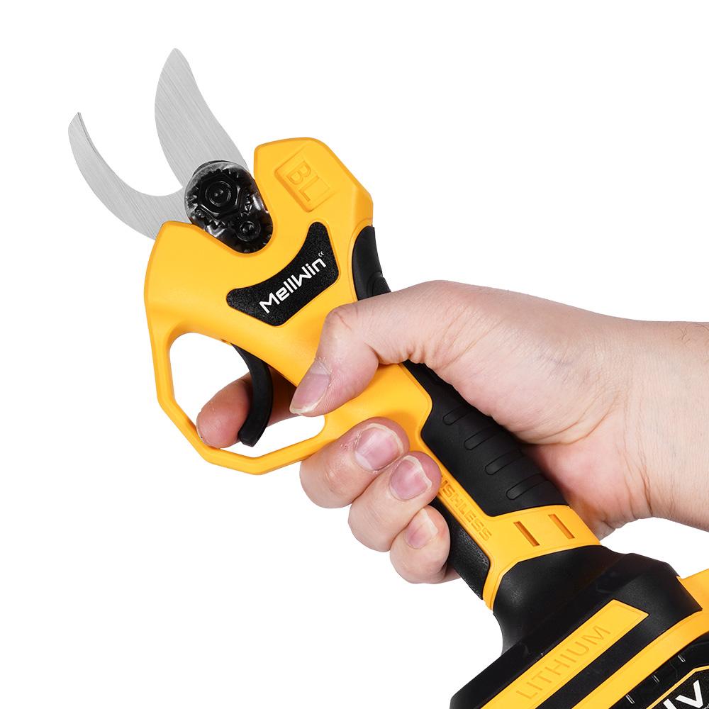 MELLWIN Бесщеточный 30 мм электрический секатор ножницы 2 передачи беспроводной фруктовых деревьев бонсай обрезка ножницы электроинструмент для Makita 18 В аккумулятор
