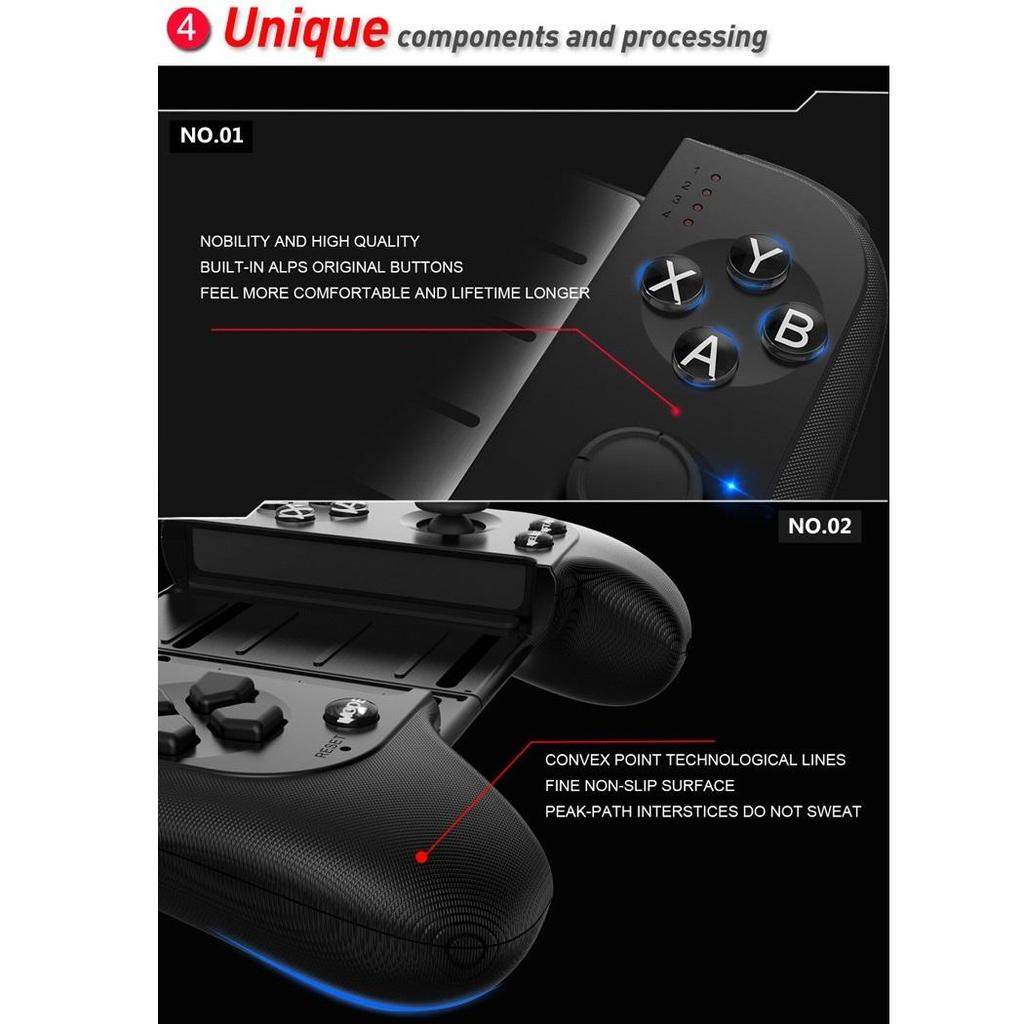 Новый дизайн, портативный игровой контроллер для мобильного телефона, джойстик, беспроводной игровой контроллер Bluetooth 4,0 для смартфонов Android IOS