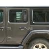 Накладка на заднее стекло автомобиля, декоративная рамка для Jeep Wrangler JL для JT Gladiator 2018, 4-дверная версия, металлические автомобильные аксессуары