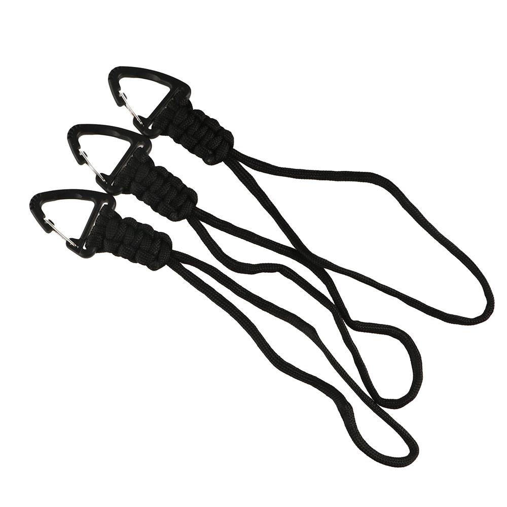 High Strength Paracord Keychain Triangle Buckle Parachute Cord Carabiner Hiking