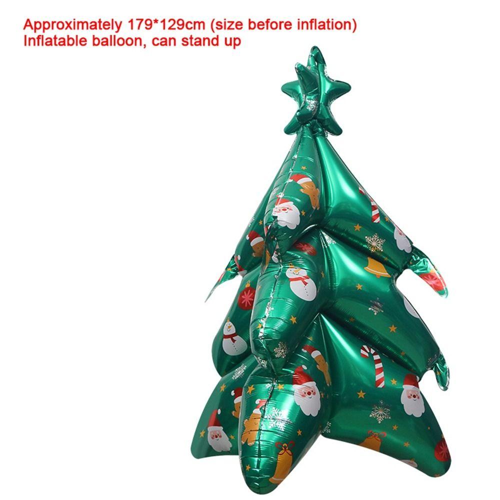 Aluminum Film Christmas Foil Balloon DIY Party Props Christmas Tree Balloon Kids Toy Inflatable Santa Claus Balloons Halloween