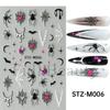 New nail art stickers Halloween micro-engraved love spider web spider skull funny cartoon nail art stickers