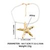 2024 Trend Necklace Gold Starfish Pendant Necklace For Women Summer Holiday Party Boho Style Jewelry Gifts