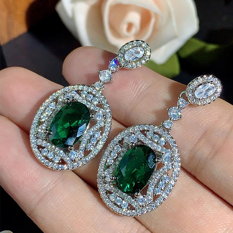 Новые серьги, ювелирные изделия, модные цветные серьги-гвоздики из серебра 925 пробы, легкие иглы, роскошные, высококачественные, универсальные, полые, с цирконием, женские, стильные