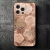 Красивый Розовое Золото Арт Мягкий Чехол для Телефона для iPhone 16 16E 17 Air 15 Pro Max 14 Plus 13 Mini 11 12 7 Черная Задняя Крышка