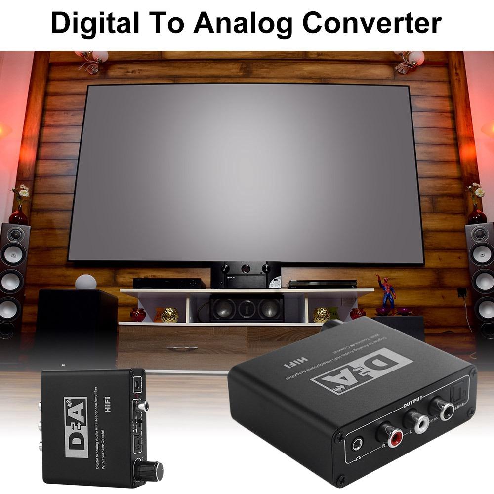 Decoder RL Audio Converter Digital Fiber Converter for DVD/Home Theater System/AV Amplifier