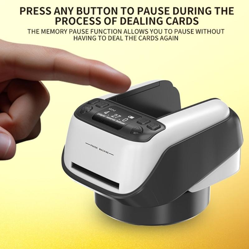 Rechargeable Card Dealer Playing Cards Shuffling Dealing Tool Automatic Card Shuffles Dealer Machine Party Poker Device