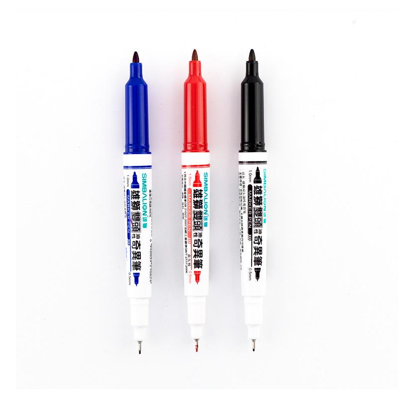 Двусторонние перманентные маркеры, три цвета