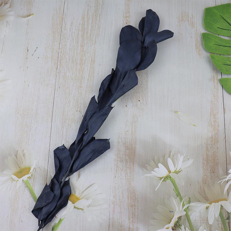 DIY Floral Art Ornament: Preserved Tangerine & Fishtail Leaf, Lily, Bamboo Dried Flowers – Ikebana Photo Prop for Home Décor.