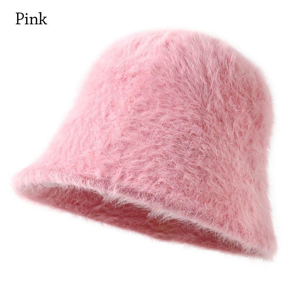 Плюшевая кепка рыбака, меховая панама, плюшевая шляпа-ведро для женщин