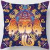 Загадочные винтажные наволочки с религиозными символами йоги, домашний декор, housse de coussin cojines Decorativos для дивана-подушки