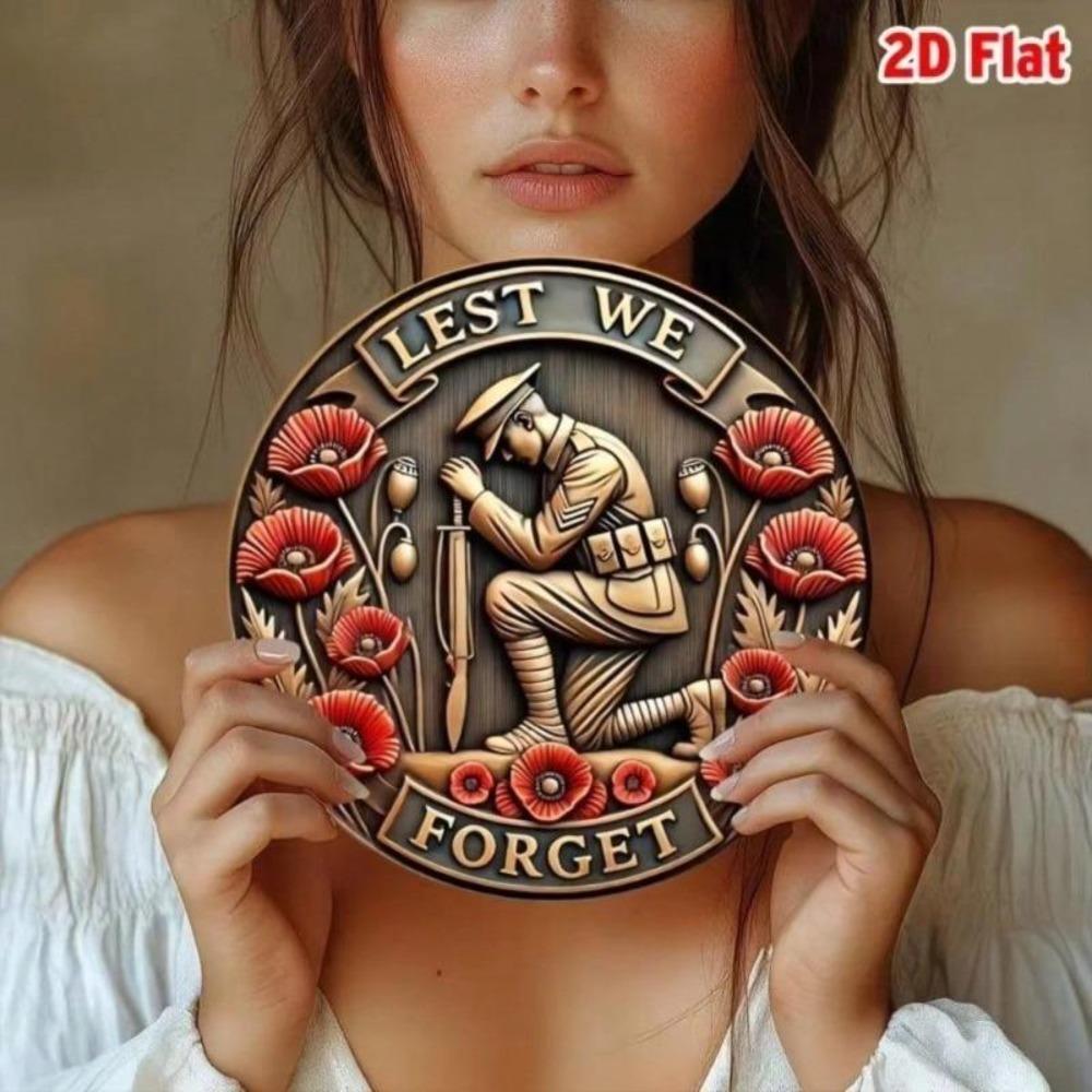 Винтажная металлическая жестяная табличка Солдат Второй мировой войны Военный Настенный Декор Табличка