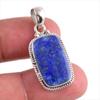 Натуральный лазурит, драгоценный камень ручной работы, твердое серебро 925 пробы, подарочный кулон 1,50 дюйма i2f69