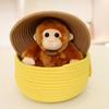 Simulated Monkey Plush Toy Zoo Cartoon Animal Crossing Little Monkey Doll Grip Doll