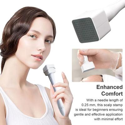 Микроигольчатый дермароллер для мужчин и женщин 0,25 мм Инструмент для ухода за кожей с эргономичной ручкой для кожи головы Портативный набор микроигольчатых роликов
