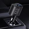 3-в-1 USB Автомобильное зарядное устройство 12 В/24 В Автомобильный разветвитель Адаптер Быстрая двойная розетка Зарядки Умное 80 Вт Многофункциональное автомобильное зарядное устройство для телефона